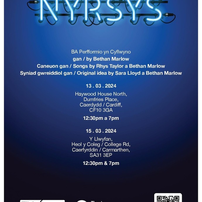A poster with details about the Nyrsys production - also available on the press release
